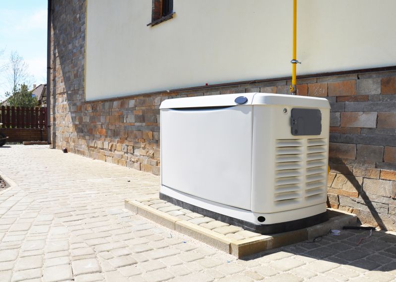 Home with Installed Backup Generator
